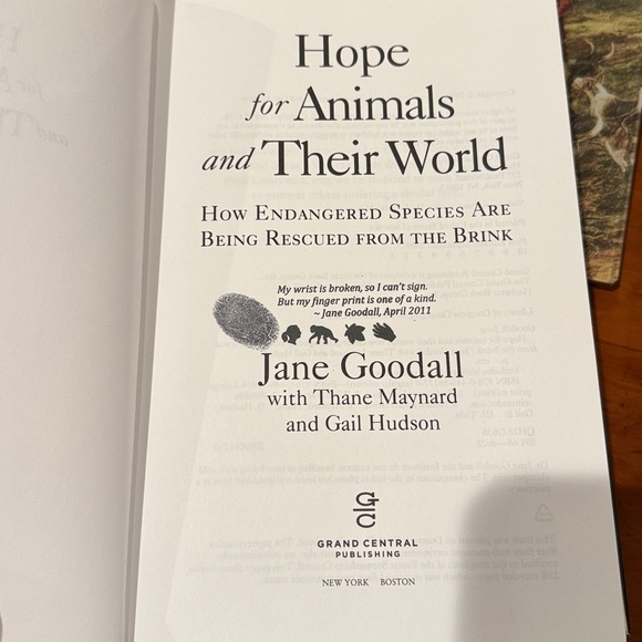 Jane Goodall signed book - Picture 3 of 3